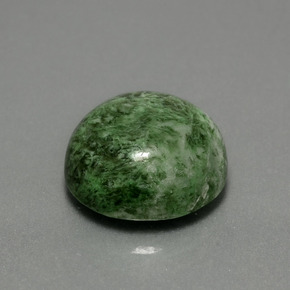 12.92캐럿 천연 그린 마우싯싯, 라운드 컷, 14.57 mm, 불투명체