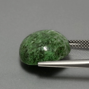 12.92캐럿 천연 그린 마우싯싯, 라운드 컷, 14.57 mm, 불투명체