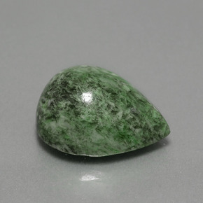 13.96캐럿 천연 그린 마우싯싯, 배 모양, 17.3×13.7 mm, 불투명체