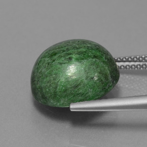 10.81캐럿 천연 그린 마우싯싯, 라운드 컷, 13.37 mm, 불투명체