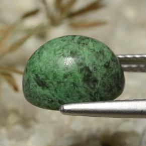 4.29캐럿 천연 그린 마우싯싯, 타원형 컷, 10.3×8.2 mm, 불투명체