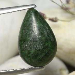 3.23캐럿 천연 그린 마우싯싯, 배 모양, 13.6×9 mm, 불투명체