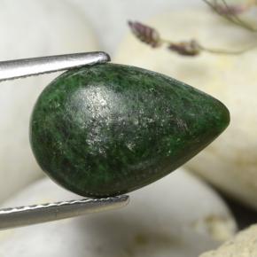 3.23캐럿 천연 그린 마우싯싯, 배 모양, 13.6×9 mm, 불투명체