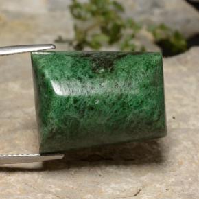39.21캐럿 천연 그린 마우싯싯, 바게트, 22.1×17.6 mm, 불투명체