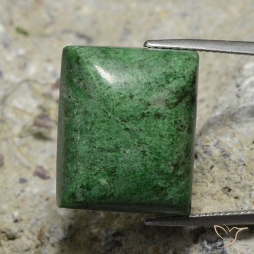 34.18ct 자연스러운 딥그린 앉아-앉아, 바게트, 불투명체