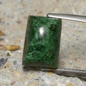 8.55캐럿 천연 딥 그린 마우싯싯, 바게트, 12.7×9 mm, 불투명체