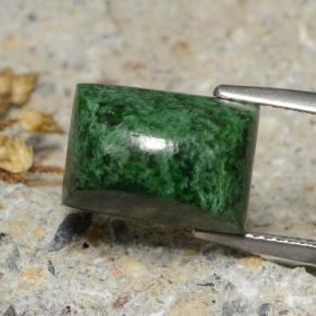 8.55캐럿 천연 딥 그린 마우싯싯, 바게트, 12.7×9 mm, 불투명체