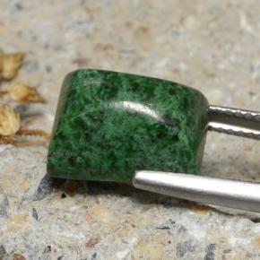 8.55캐럿 천연 딥 그린 마우싯싯, 바게트, 12.7×9 mm, 불투명체