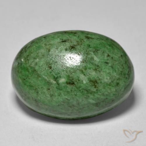 11.70ct 자연스러운 옅은 소나무 녹색 앉아-앉아, 타원형, 불투명체