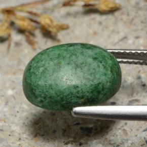 9.38캐럿 천연 미디엄 그린 마우싯싯, 타원형 컷, 14.9×11 mm, 불투명체