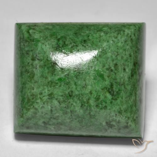 34.26ct 자연스러운 짙은 녹색 앉아-앉아, 바게트, 불투명체