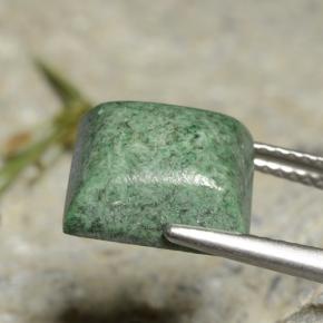 6.26캐럿 천연 그린 마우싯싯, 스퀘어, 10.7×10.1 mm, 불투명체