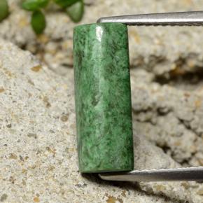 3.17캐럿 천연 그린 마우싯싯, 바게트, 14.7×5.6 mm, 불투명체