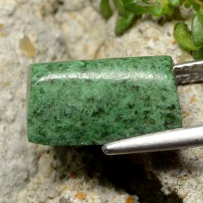 6.52캐럿 천연 그린 마우싯싯, 바게트, 13.3×7.9 mm, 불투명체