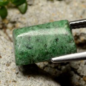 5.85캐럿 천연 그린 마우싯싯, 바게트, 11.8×7.6 mm, 불투명체