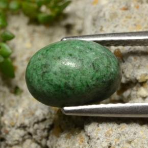2.89캐럿 천연 그린 마우싯싯, 타원형 컷, 9.8×6.9 mm, 불투명체