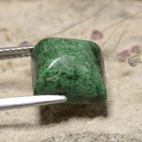 6.86캐럿 천연 녹색 마우싯싯, 정사각형, 불투명체