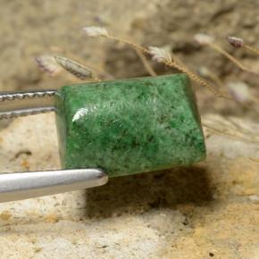 6.77캐럿 천연 딥그린 앉아-앉아, 바게트, 불투명체