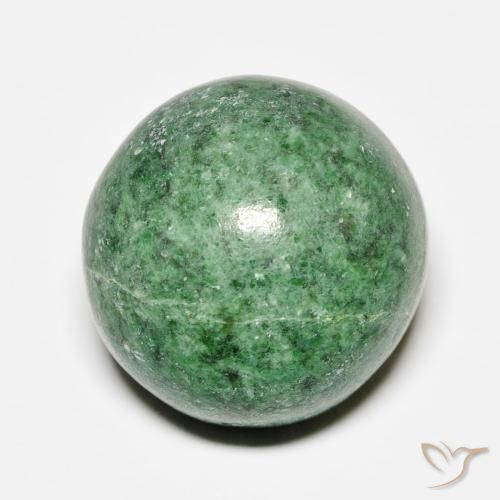19.00ct 자연스러운 딥그린 앉아-앉아, 둥근, 불투명체