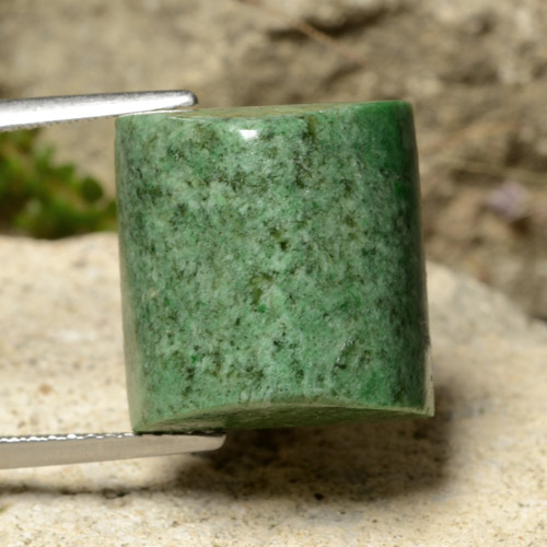 16.76캐럿 천연 파인 그린 마우싯싯, 바게트, 불투명체