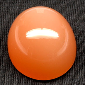 81.53캐럿 천연 오렌지 문스톤, 투명한, 25.6×23.1 mm, 투명/반투명
