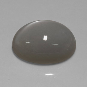 26.78캐럿 천연 스모크 문스톤, 투명한, 22.1×16.1 mm, 투명/반투명