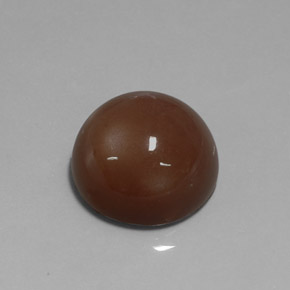 20.19캐럿 천연 모카 문스톤, 라운드 컷, 17.00 mm, 불투명체