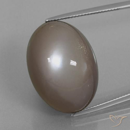 39.74ct 자연스러운 미디엄 브라운 월장석, 타원형, 불투명체