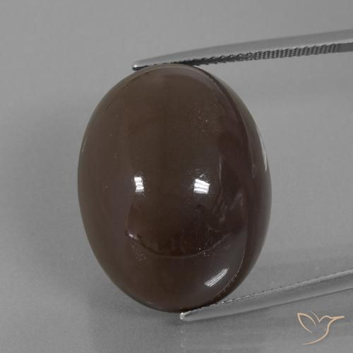 41.20ct 자연스러운 미디엄 브라운 월장석, 타원형, 불투명체
