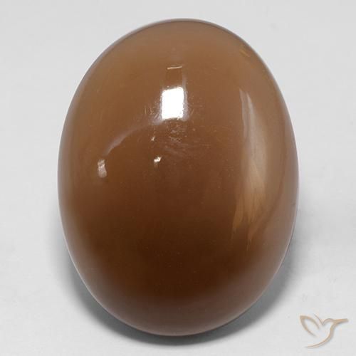 30.74ct 자연스러운 골든 브라운 월장석, 타원형, 투명한