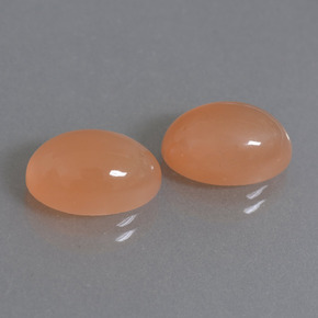 7.38캐럿 천연 미디엄 오렌지 문스톤 보석, 타원형 컷, 12×7.9 mm, 투명한