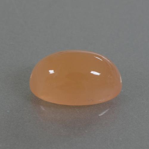3.49캐럿 천연 멜론 오렌지 문스톤, 타원형 컷, 11.7×7.2 mm, 투명한