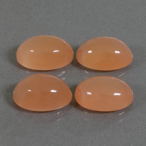 14.46캐럿 천연 라이트 오렌지 문스톤 보석, 타원형 컷, 12×8 mm, 투명한