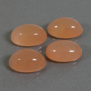 14.46캐럿 천연 라이트 오렌지 문스톤 보석, 타원형 컷, 12×8 mm, 투명한