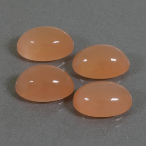 14.46캐럿 천연 라이트 오렌지 문스톤 보석, 타원형 컷, 12×8 mm, 투명한