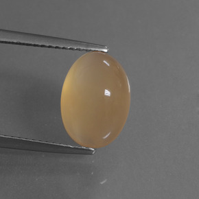 4.63캐럿 천연 오렌지 문스톤, 타원형 컷, 11.7×8.4 mm, 투명한