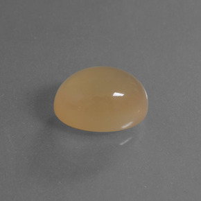 4.63캐럿 천연 오렌지 문스톤, 타원형 컷, 11.7×8.4 mm, 투명한