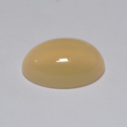 4.30캐럿 천연 라이트 브라운 문스톤, 타원형 컷, 13.2×8.6 mm, 투명한