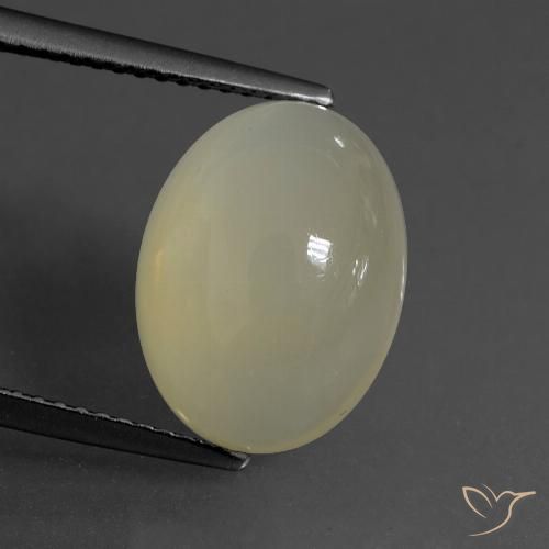 6.70ct 자연스러운 라이트 웜 브라운 월장석, 타원형, 투명한