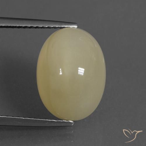 8.81ct 자연스러운 라이트 커피 브라운 월장석, 타원형, 투명한