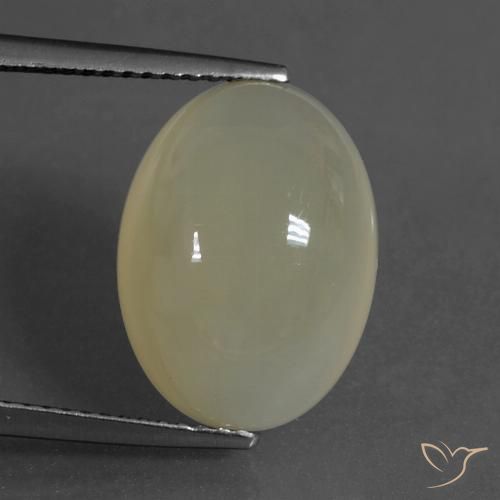 8.99ct 자연스러운 라이트 커피 브라운 월장석, 타원형, 투명한