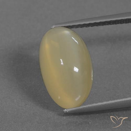 5.26ct 자연스러운 소박 브라운 월장석, 타원형, 투명한