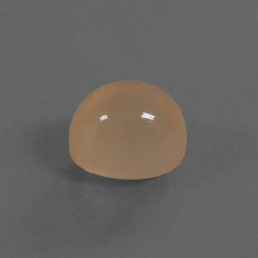 4.67캐럿 천연 미디엄 라이트 오렌지 문스톤, 타원형 컷, 10.2×8.2 mm, 투명한