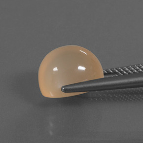 4.67캐럿 천연 미디엄 라이트 오렌지 문스톤, 타원형 컷, 10.2×8.2 mm, 투명한