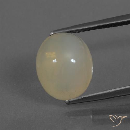 4.81ct 자연스러운 라이트 커피 브라운 월장석, 타원형, 투명한