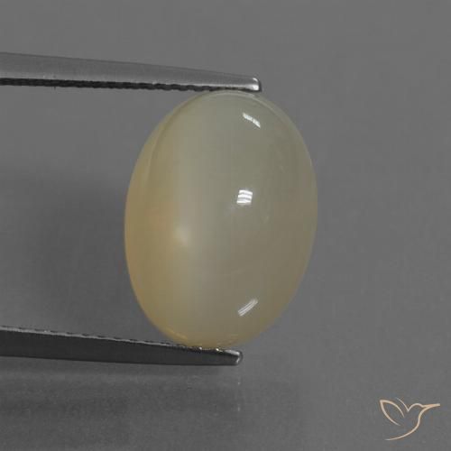 8.75ct 자연스러운 라이트 커피 브라운 월장석, 타원형, 투명한