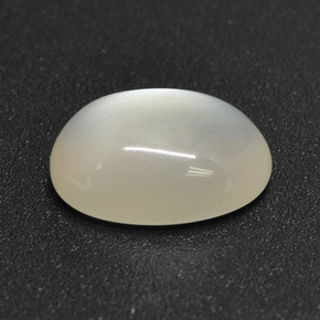2.78캐럿 천연 오프 화이트 문스톤, 타원형 컷, 10.9×8.1 mm, 투명한