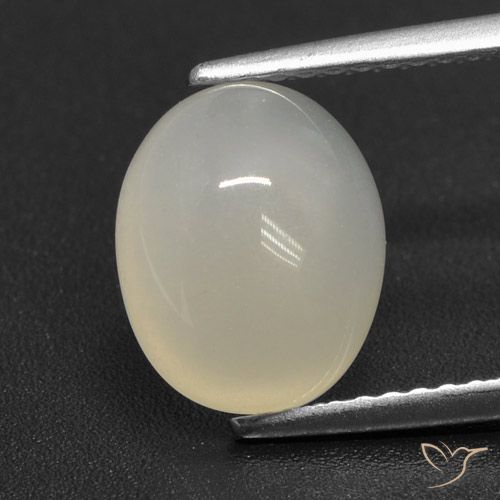 3.21ct 자연스러운 펄 화이트 월장석, 타원형, 투명한