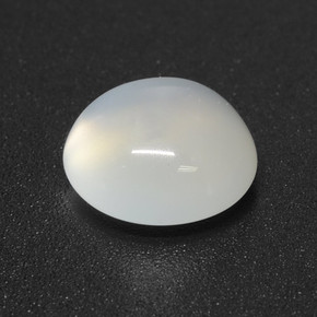 2.42캐럿 천연 반투명 흰색 문스톤, 라운드 컷, 8.85 mm, 투명한