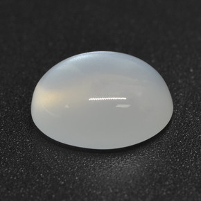 2.56캐럿 천연 반투명 흰색 문스톤, 타원형 컷, 9.9×8 mm, 투명한